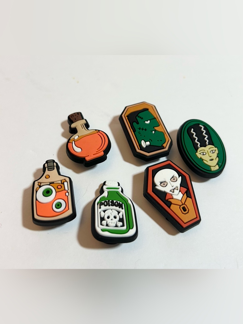 Halloween Shoe Charms set of 6 spooky